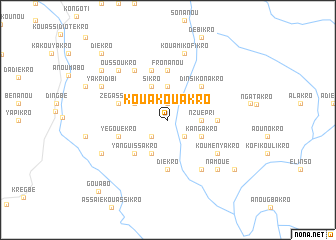 map of Kouakouakro