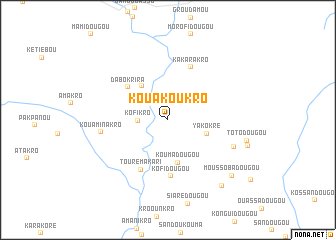 map of Kouakoukro