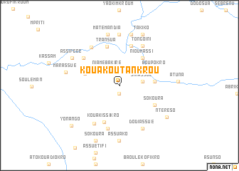 map of Kouakoutankrou
