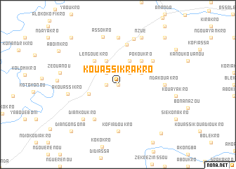 map of Kouassi-Krakro