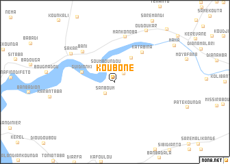 map of Koubone