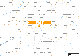 map of Koubourédarou