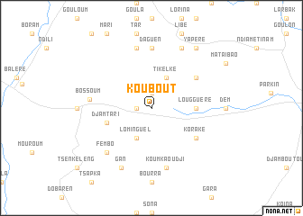 map of Koubout