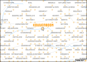 map of Koudenboom