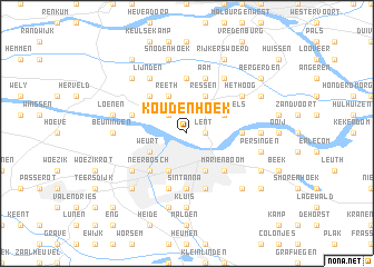 map of Koudenhoek