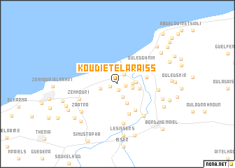 map of Koudiet el Araiss