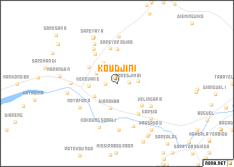 map of Koudjini