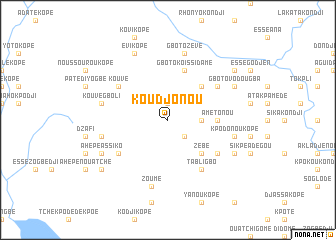 map of Koudjonou