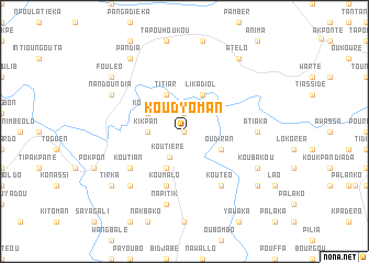 map of Koudyoman