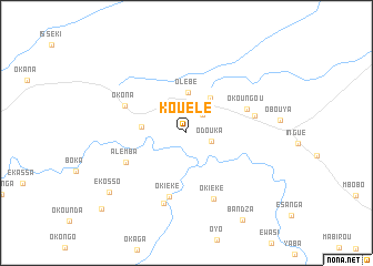 map of Kouélé