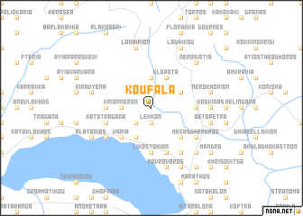 map of Koufála