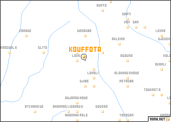 map of Kouffota