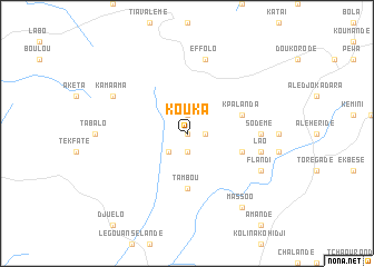 map of Kouka