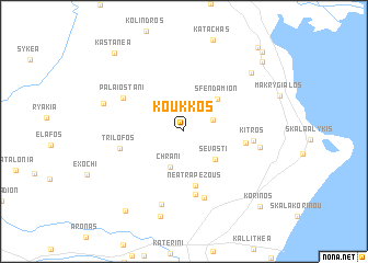 map of Koúkkos