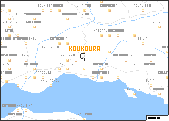 map of Koúkoura