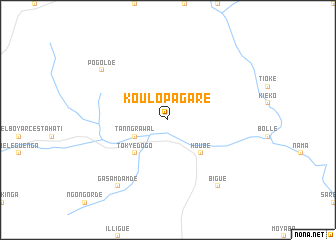 map of Koulopagaré