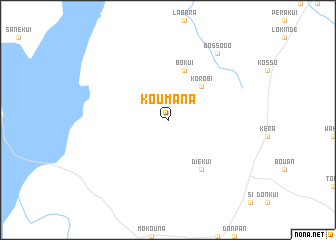 map of Koumana