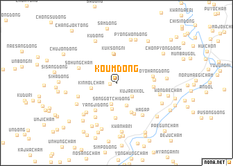 map of Koŭm-dong