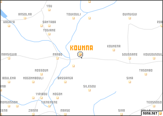 map of Koumna