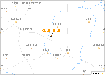 map of Kounandia