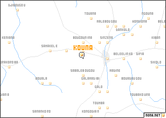 map of Kouna