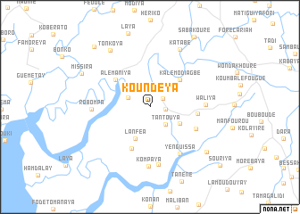 map of Koundéya