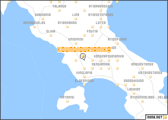 map of Koundiouriánika