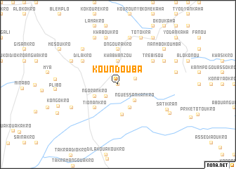 map of Koundouba