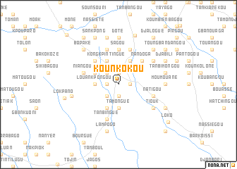 map of Kounkokou