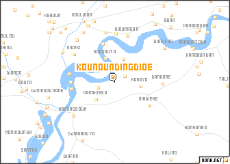 map of Kounounding Dioé