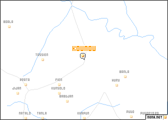 map of Kounou