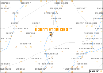 map of Kountiétari Zibo