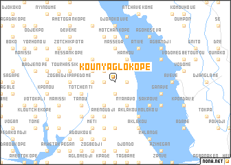 map of Kounyaglo Kopé