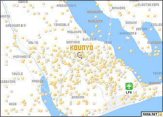 map of Kounyo