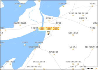 map of Kouonbaka