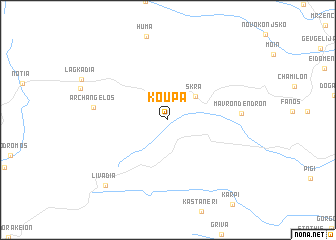 map of Koúpa