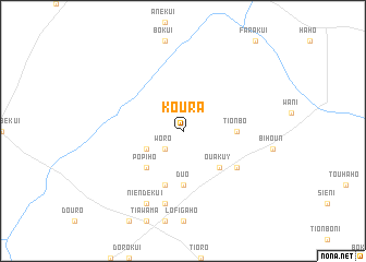 map of Koura