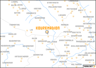 map of Kouremádion