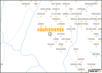 map of Kourissiensé