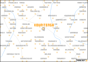 map of Kouritenga