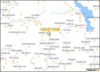 map of Koustésa