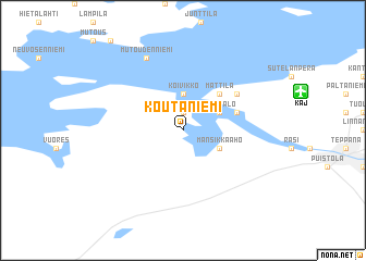 map of Koutaniemi