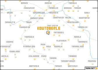 map of Koutoberlé