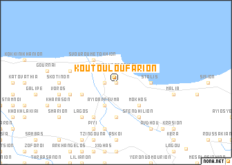 map of Koutouloufárion