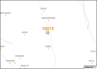 map of Kouyé
