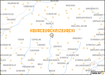 map of Kovačevac Križevački