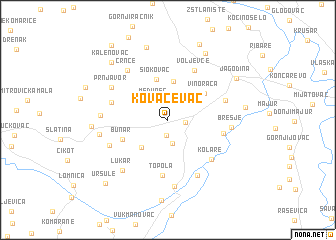 map of Kovačevac