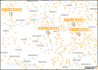 map of Kovačevići