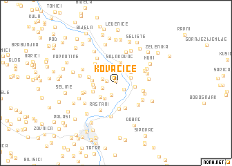 map of Kovačice