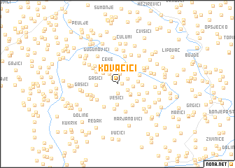 map of Kovačići